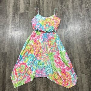 Lilly Pulitzer Vibrant Tropical Floral Dress NWOT S